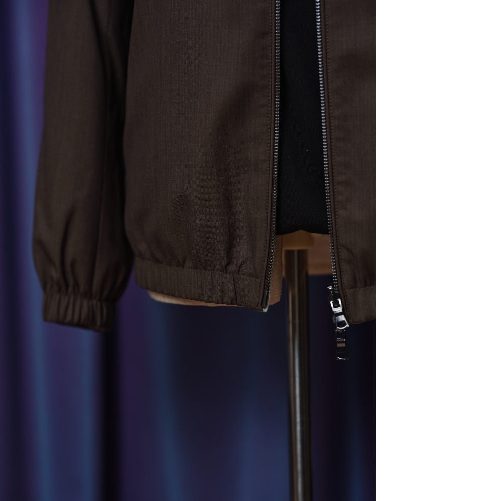 Scabal 頂級面料 | 咖啡色與薄荷綠 極致反差雙面飛行外套