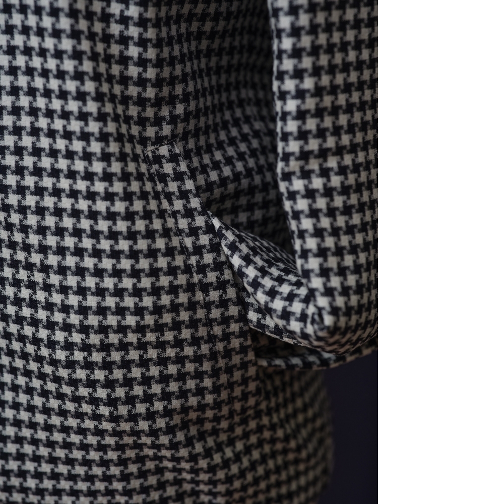 義大利 Loro Piana 千鳥格 | 頂級雙面穿飛行外套 (Bomber Jacket)