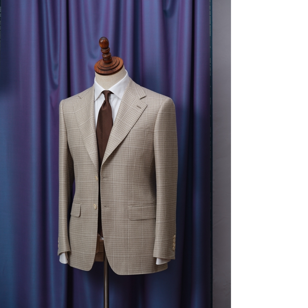 Loro Piana 季節限定款:夏日透氣千鳥格訂製西裝 | 台北市大同區西裝店作品展示
