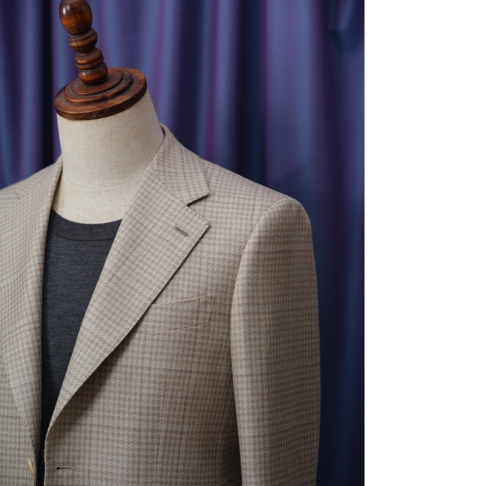 Loro Piana 季節限定款:夏日透氣千鳥格訂製西裝 | 台北市大同區西裝店作品展示