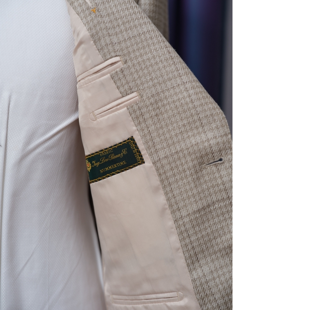 Loro Piana 季節限定款:夏日透氣千鳥格訂製西裝 | 台北市大同區西裝店作品展示
