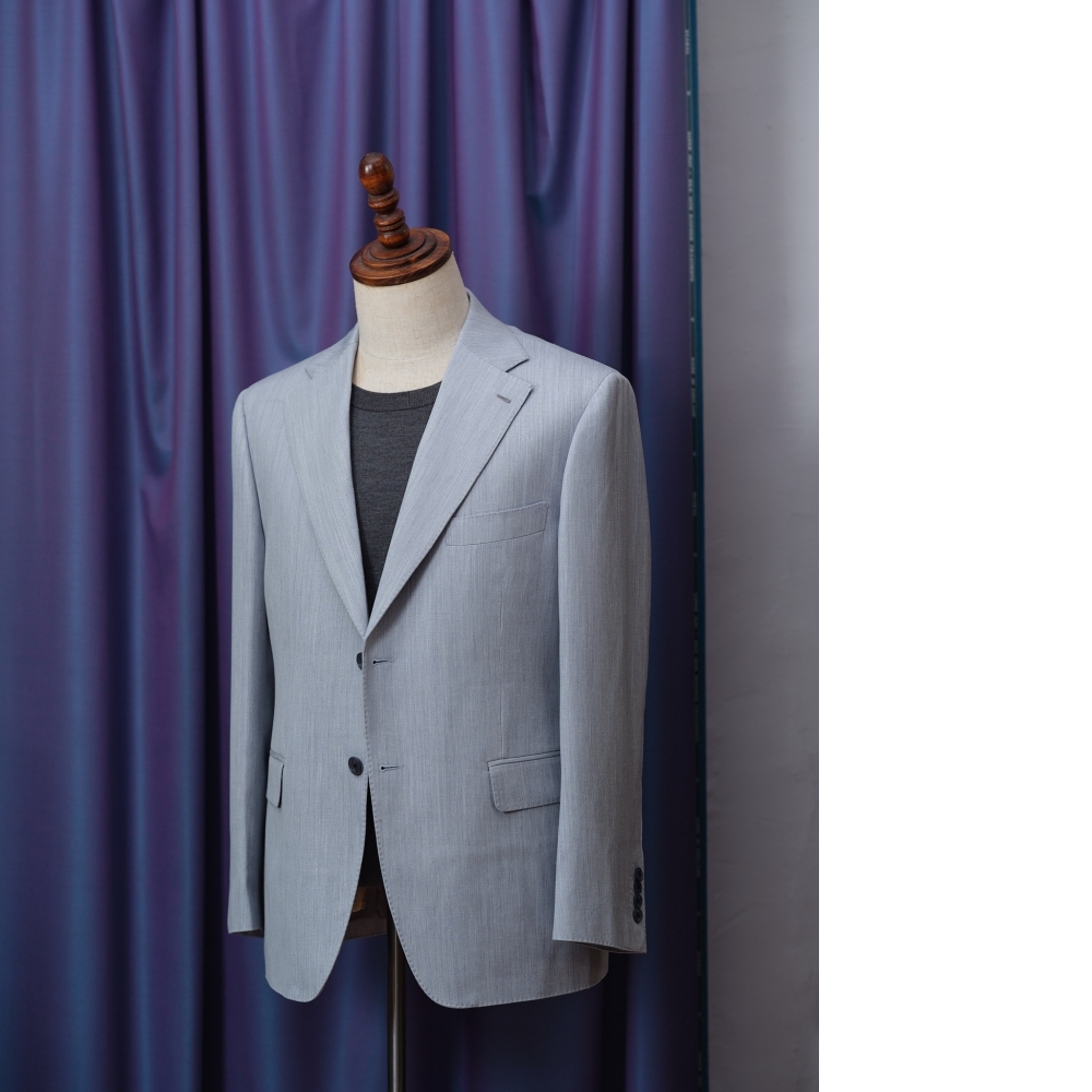 Loro Piana 冰藍色夏日訂製西裝外套|台北市大同區西裝店 Volar 作品展示