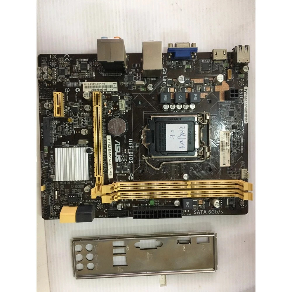 3@5@29@華碩ASUS H81M-E/H81M-K/H81M-E/M52AD 1150腳位主機板附檔板<阿旺電腦>