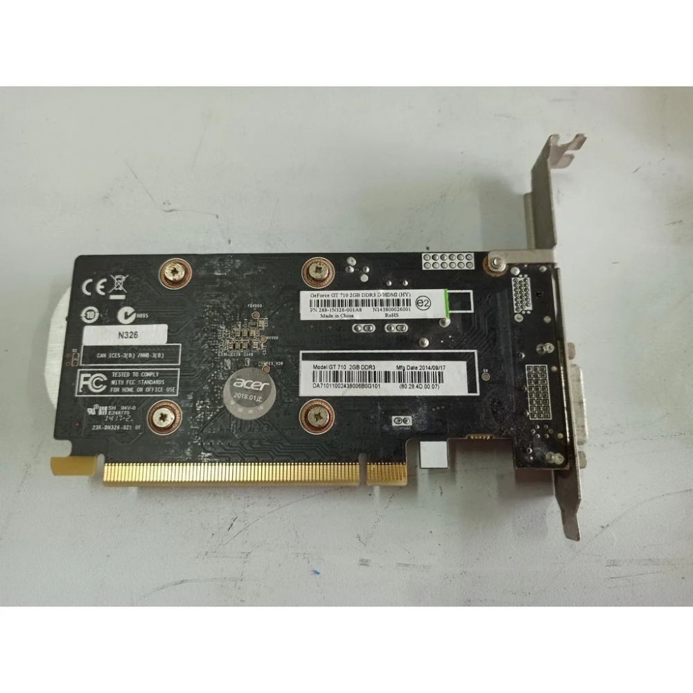 70@ACER宏碁 GT710 DDR3 2GB HDMI/DVI/PCIE顯示卡<阿旺電腦>