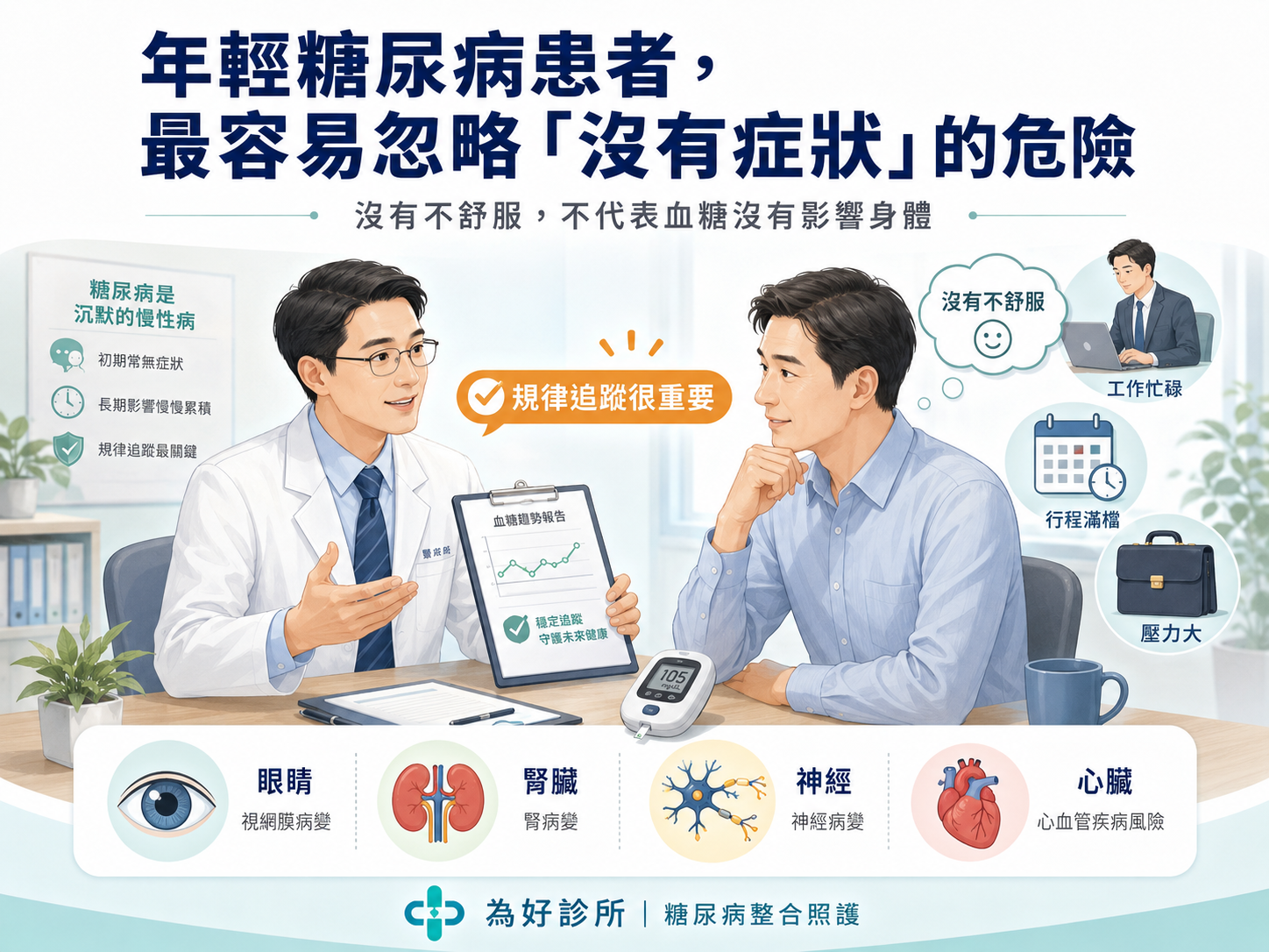 無明顯症狀示意圖