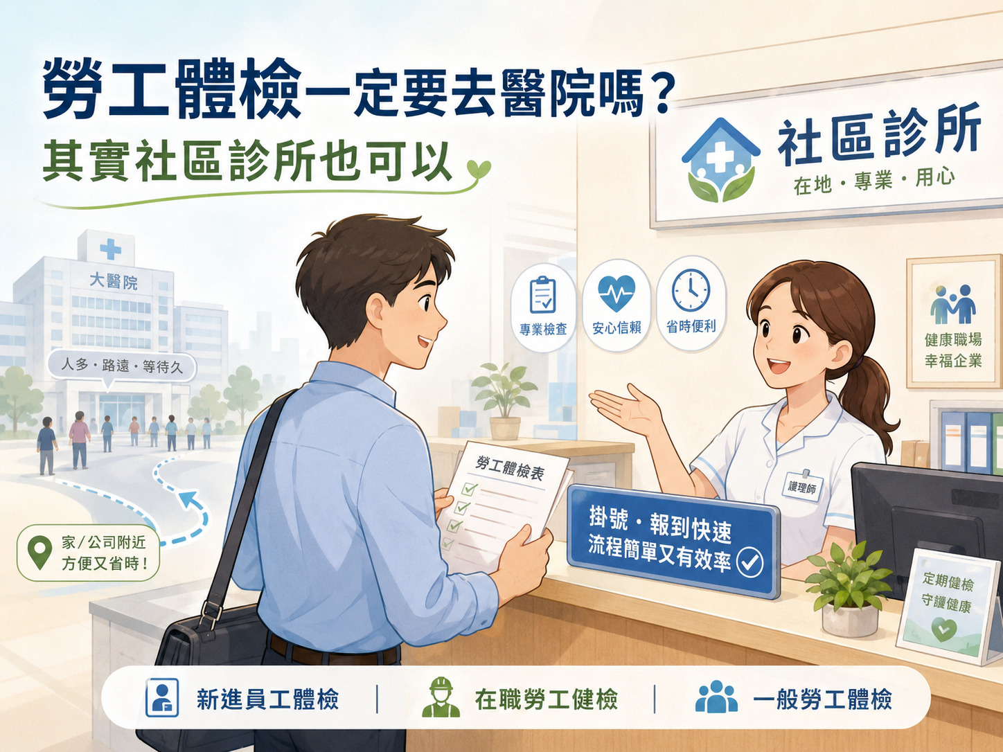 勞工體檢情境