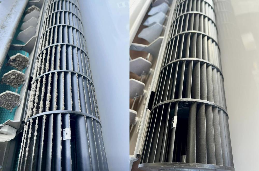 一台國際牌分離式冷氣清洗