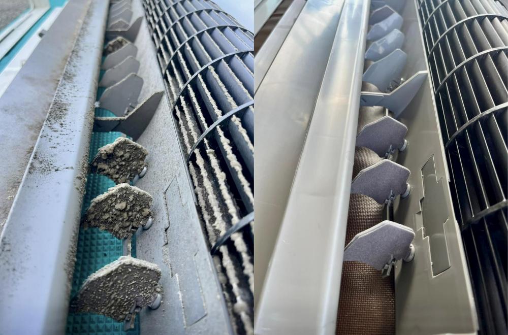 一台國際牌分離式冷氣清洗