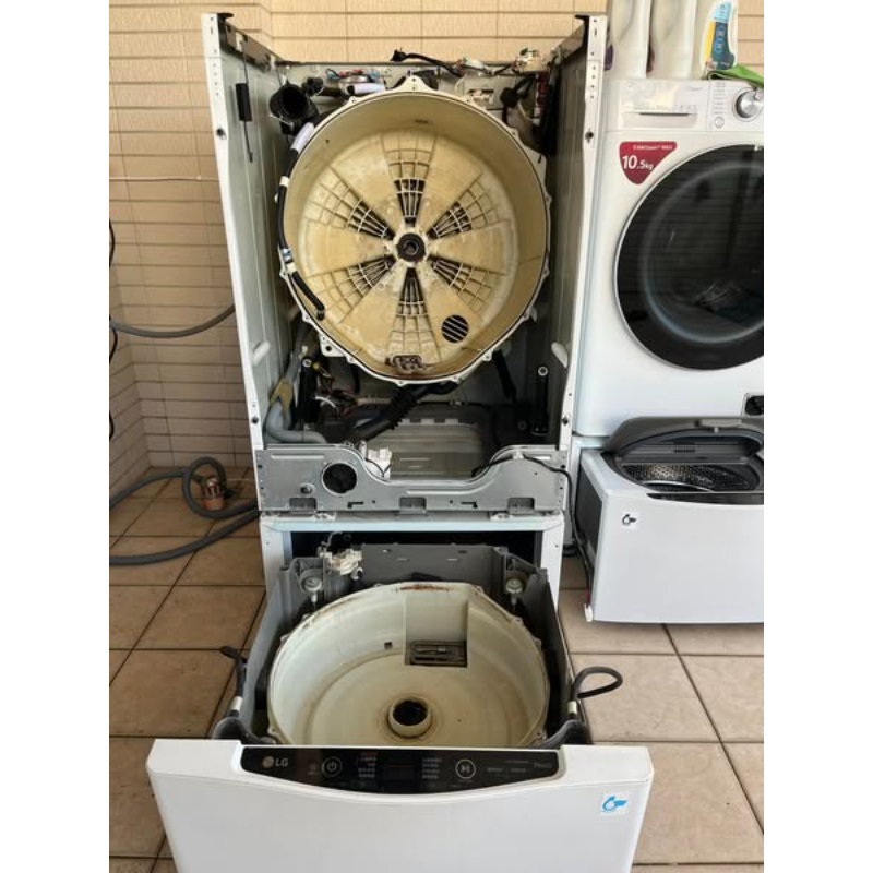 大金分離式冷氣機清洗｜LG滾筒洗脫烘上下層抽屜式