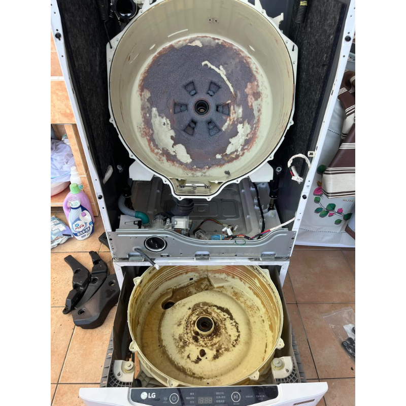 LG滾筒洗脫烘上下層抽屜式