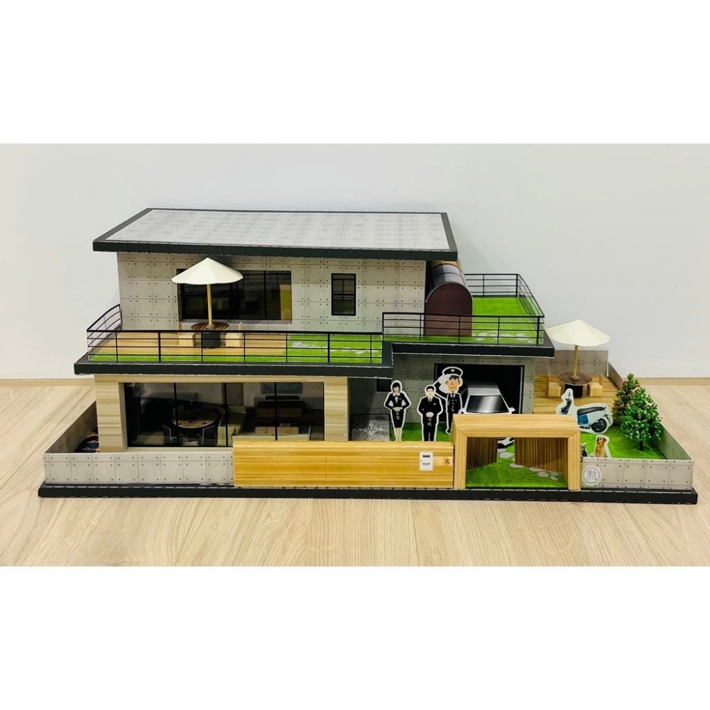 台製紙紮房子/附魂身/附地契/上晴苑/紙紮房子/紙房子/靈屋/紙紮/現貨