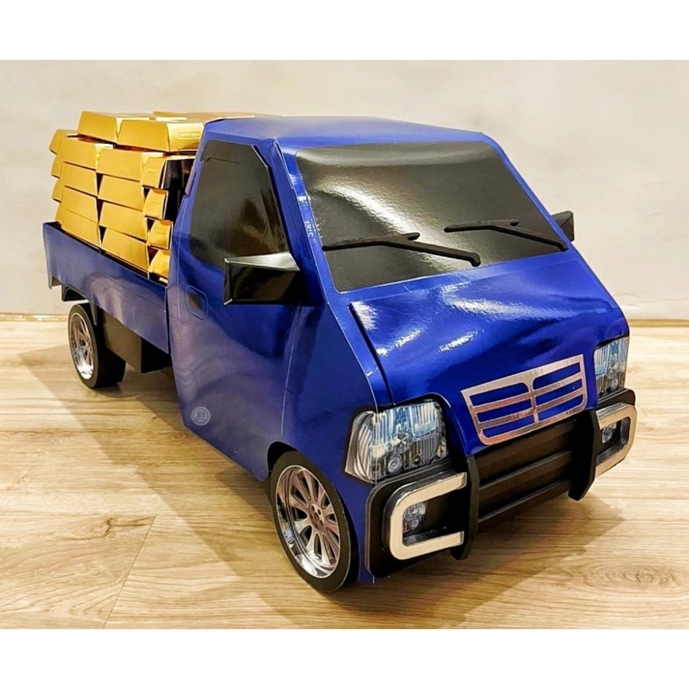 台製紙紮發財貨車/附鑰匙/附封條/附行照/紙紮小發財車/紙紮貨車/紙紮/現貨