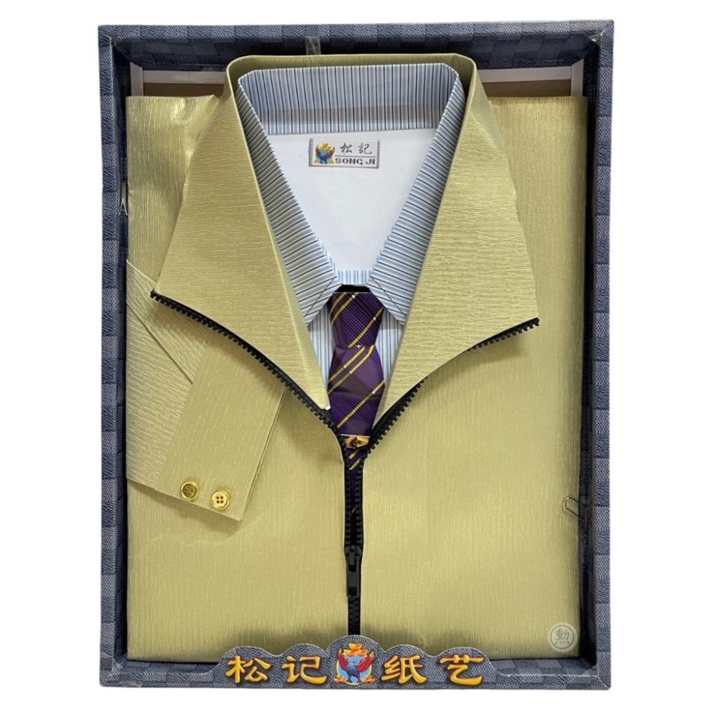 紙紮男襯衫風衣組/A594/紙紮男裝/紙紮/現貨
