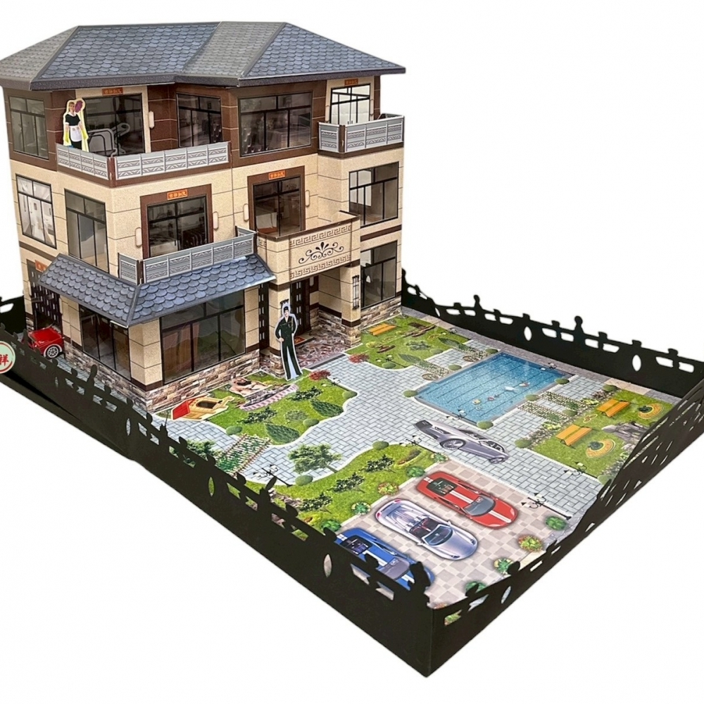 紙紮歐式三層樓Villa 