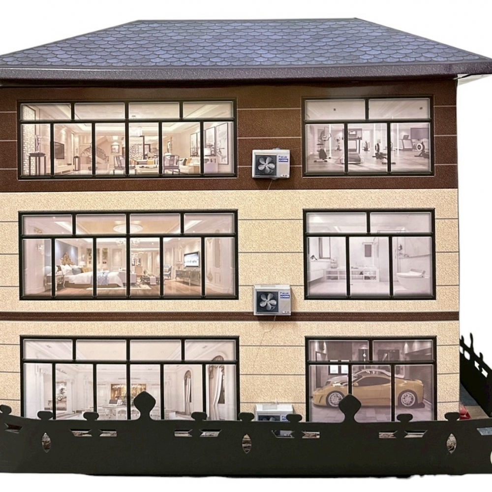 紙紮歐式三層樓Villa 