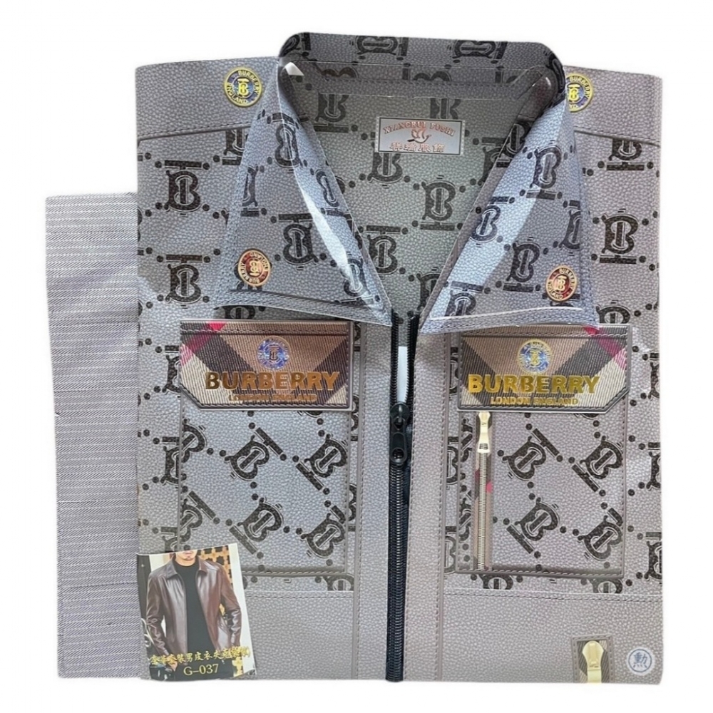 紙紮袋裝男皮夾克 G037