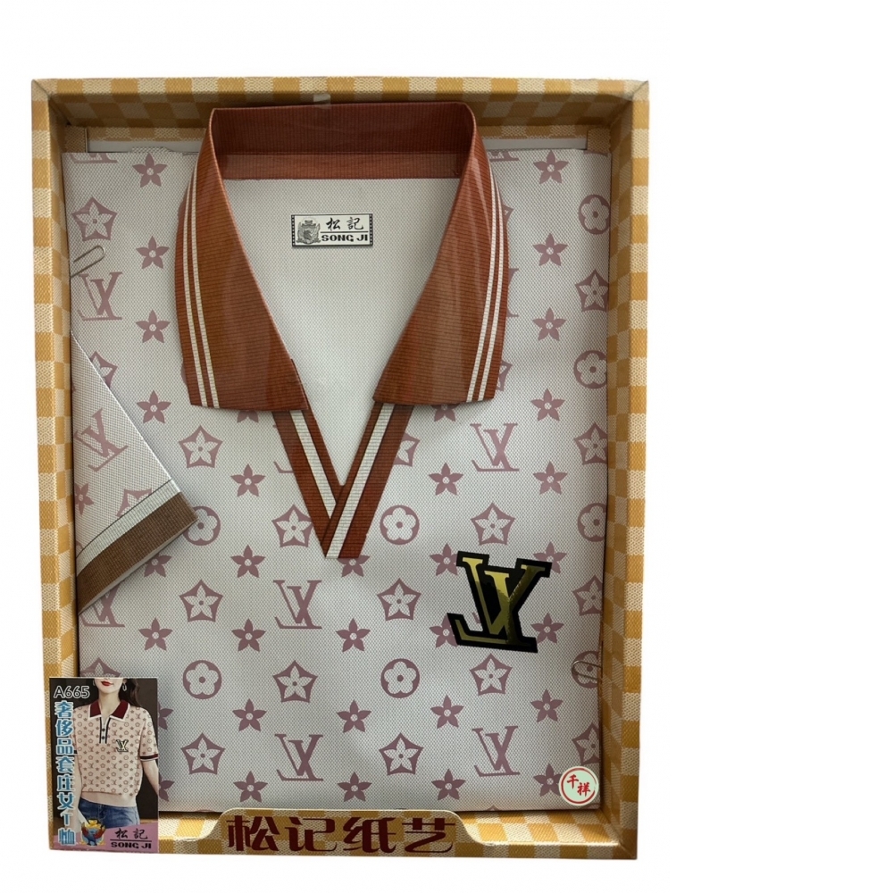 紙紮女T恤含褲套裝/A665