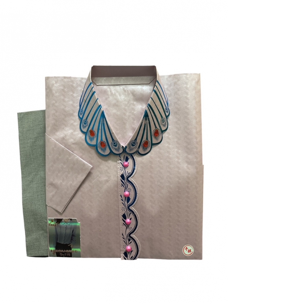 袋裝紙紮奢華特種紙燙金女襯含褲 G116 