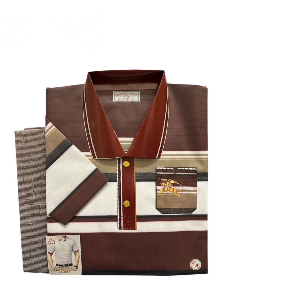 袋裝紙紮奢華時尚套裝男T恤含褲 G009 