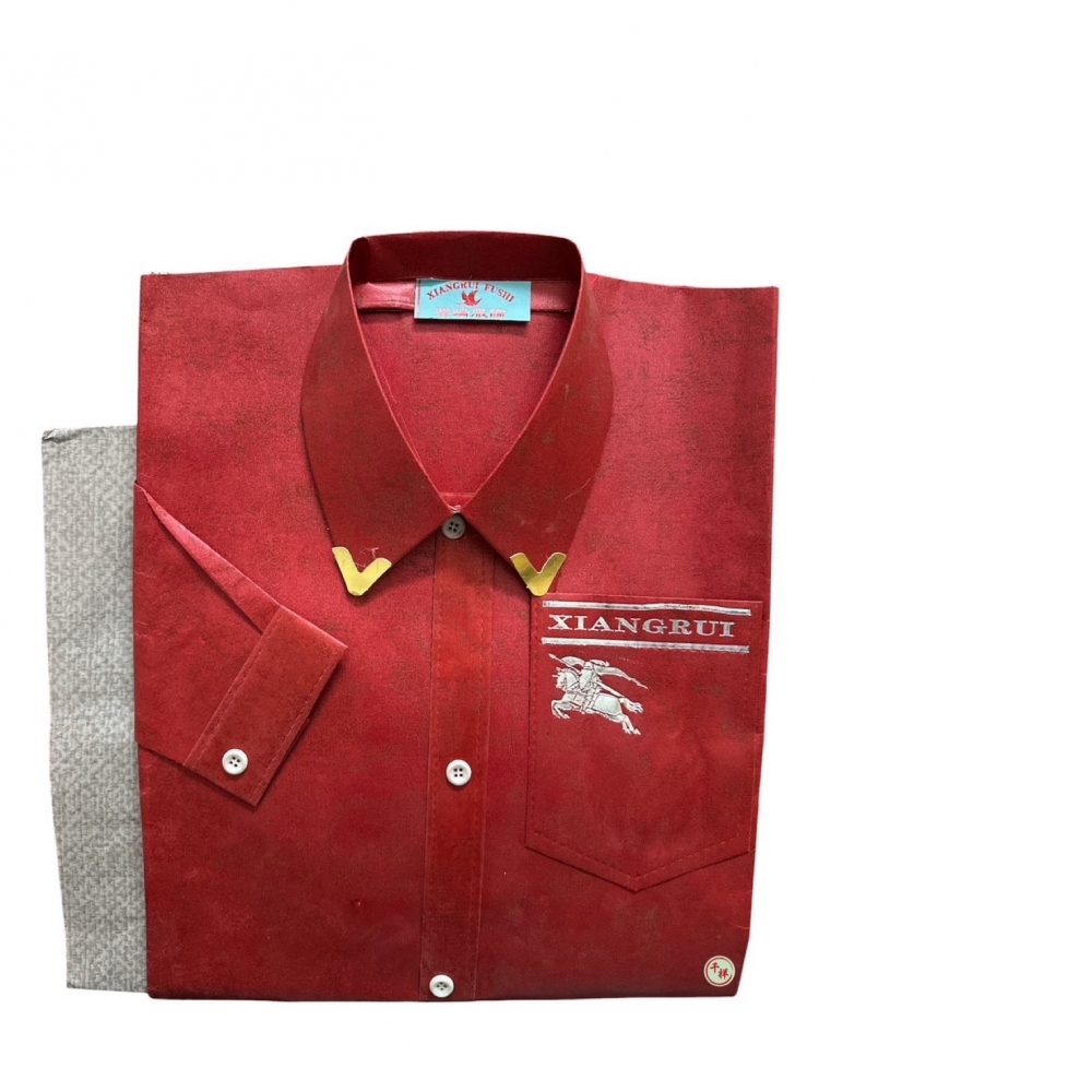 袋裝紙紮奢華套裝特種紙男襯衫含褲 G105