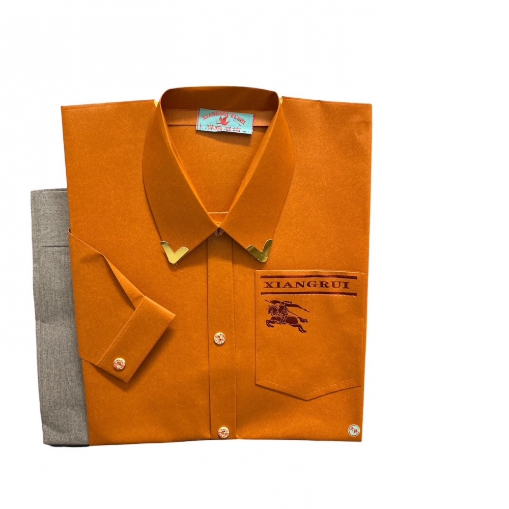 袋裝紙紮奢華套裝特種紙男襯衫含褲 G105