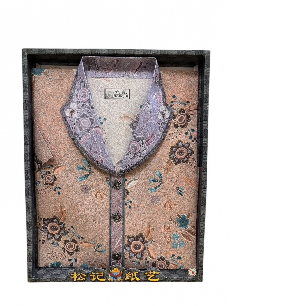 袋裝紙紮典雅套裝珠繡衫 A512