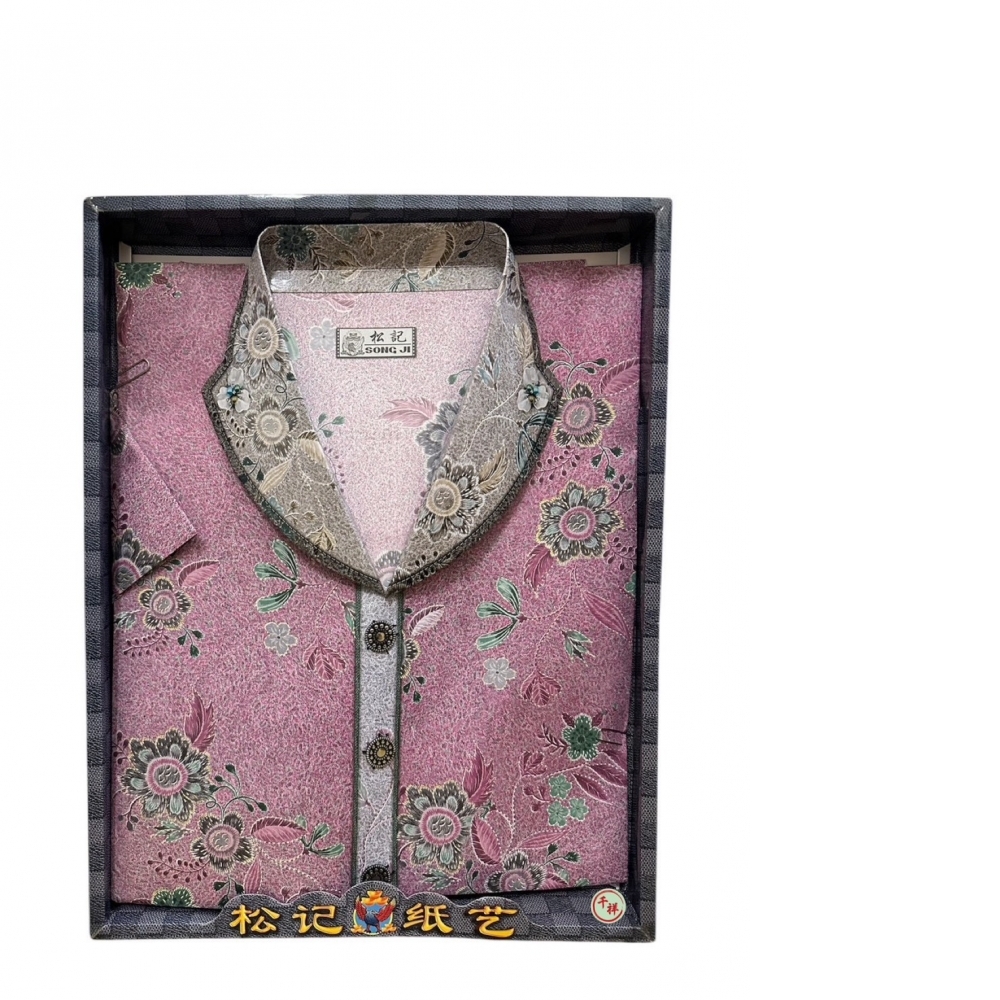 袋裝紙紮典雅套裝珠繡衫 A512