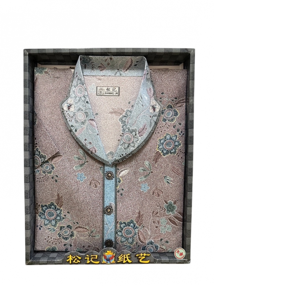 袋裝紙紮典雅套裝珠繡衫 A512