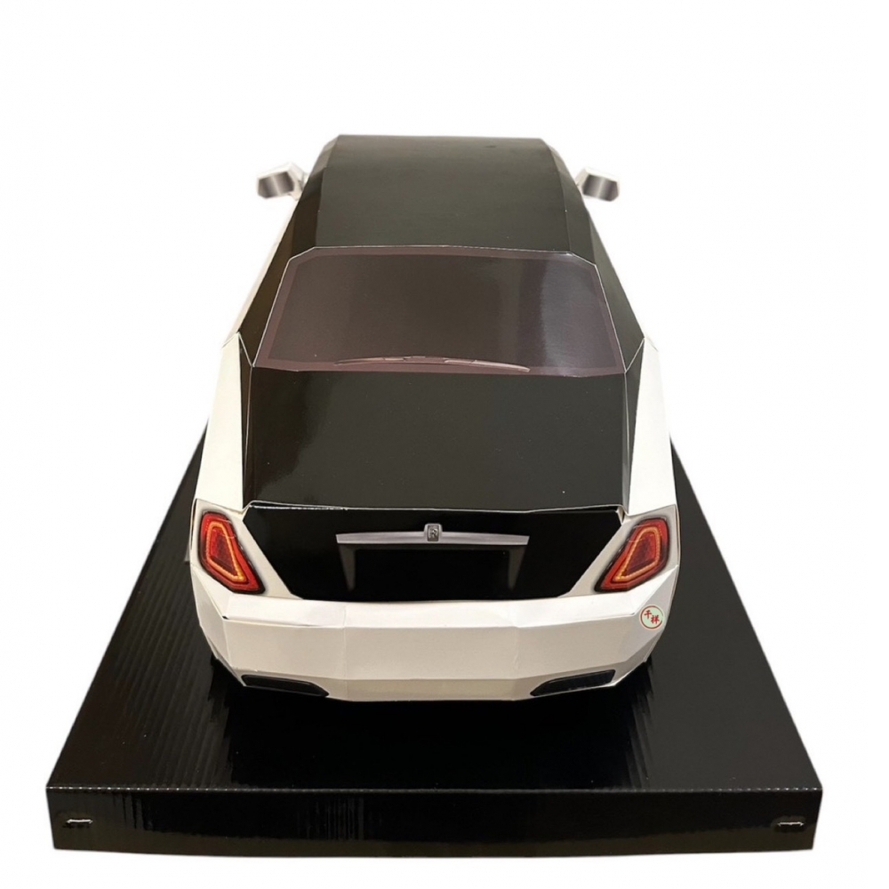 紙紮勞斯萊斯豪車 /白 /紙紮汽車/附鑰匙/附行照/紙紮/現貨