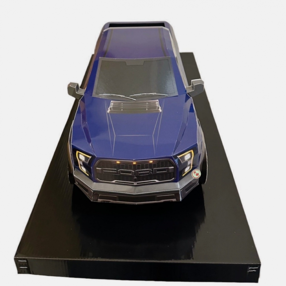 紙紮福斯皮卡/藍 /紙紮汽車/附鑰匙/附行照/紙紮/現貨