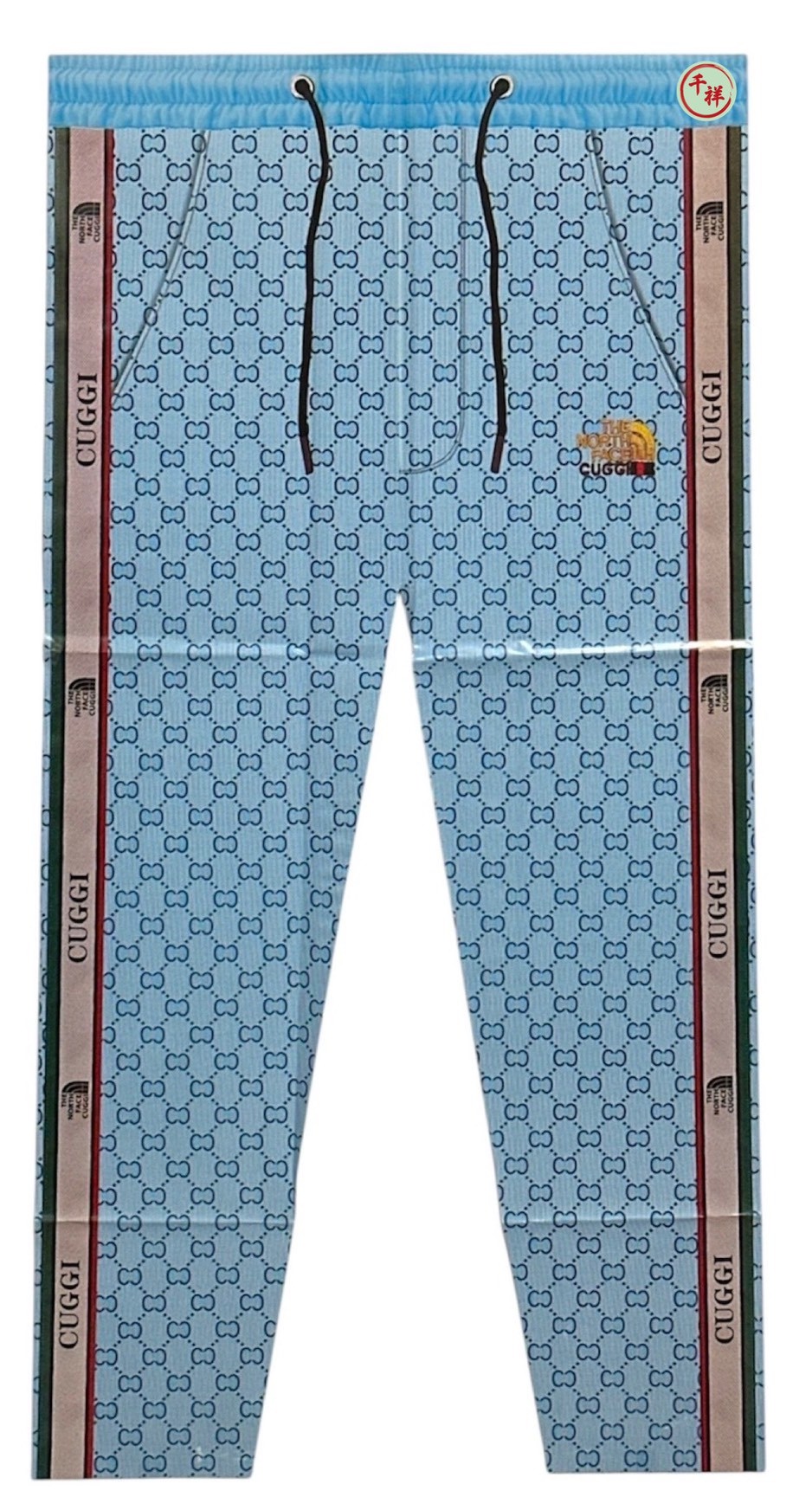 袋裝紙紮奢侈品女休閒褲 A682 