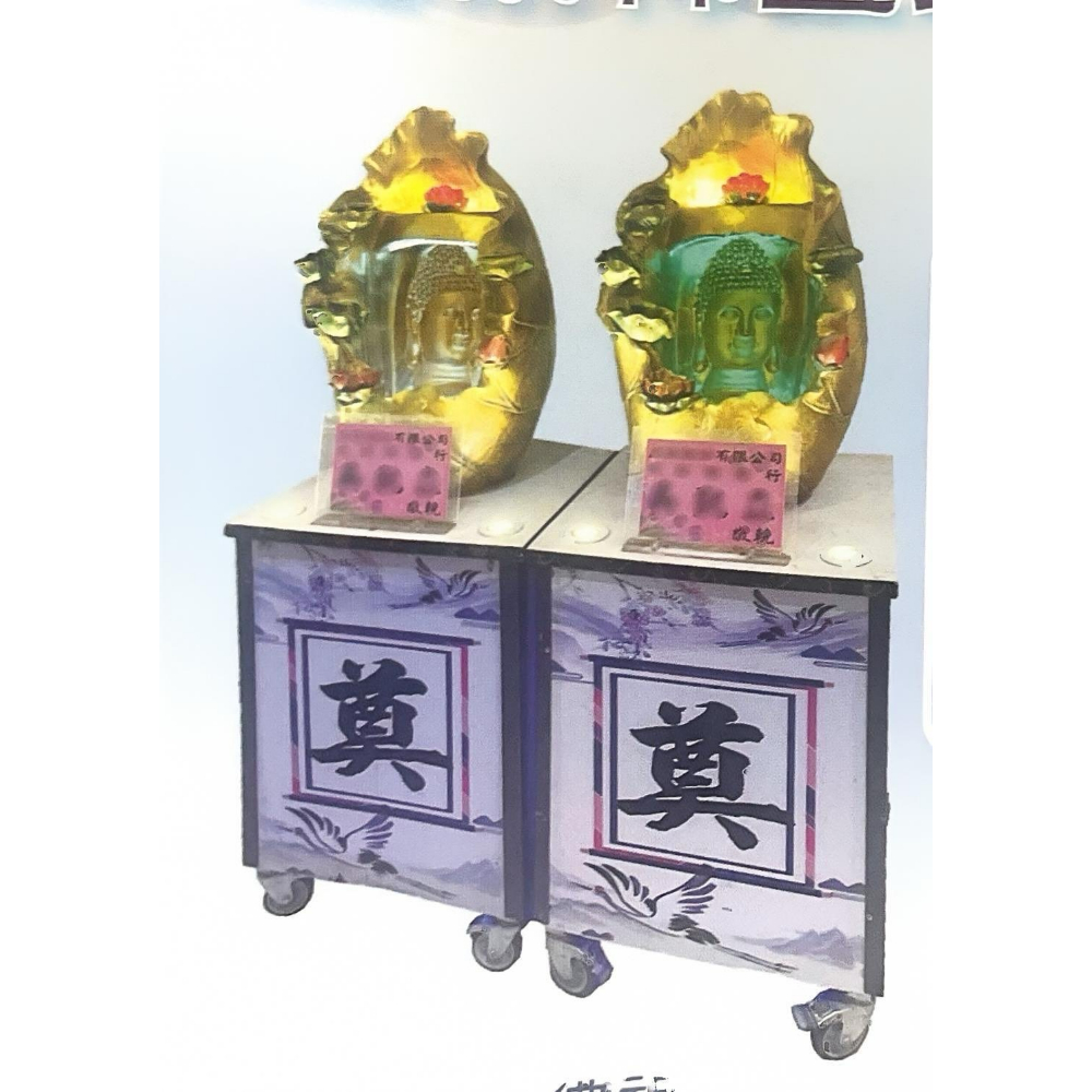 LED燈光佛祖一對