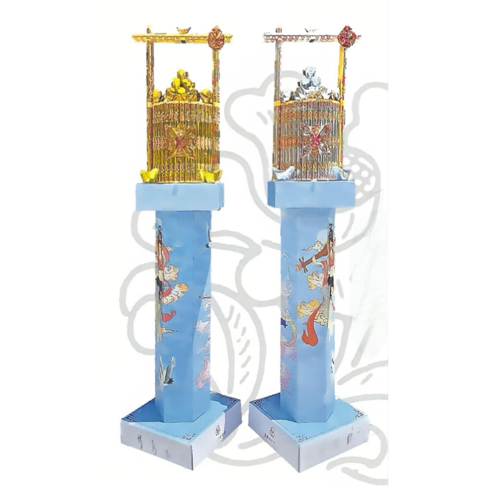 金玉滿堂寶塔一對