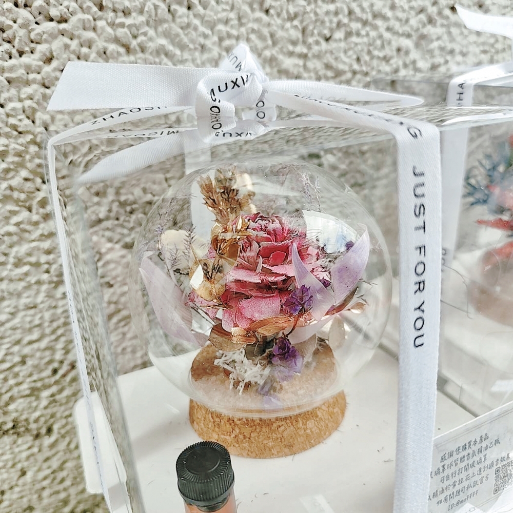 新年版紅紅火火、紫氣東來 索拉玻璃球罩