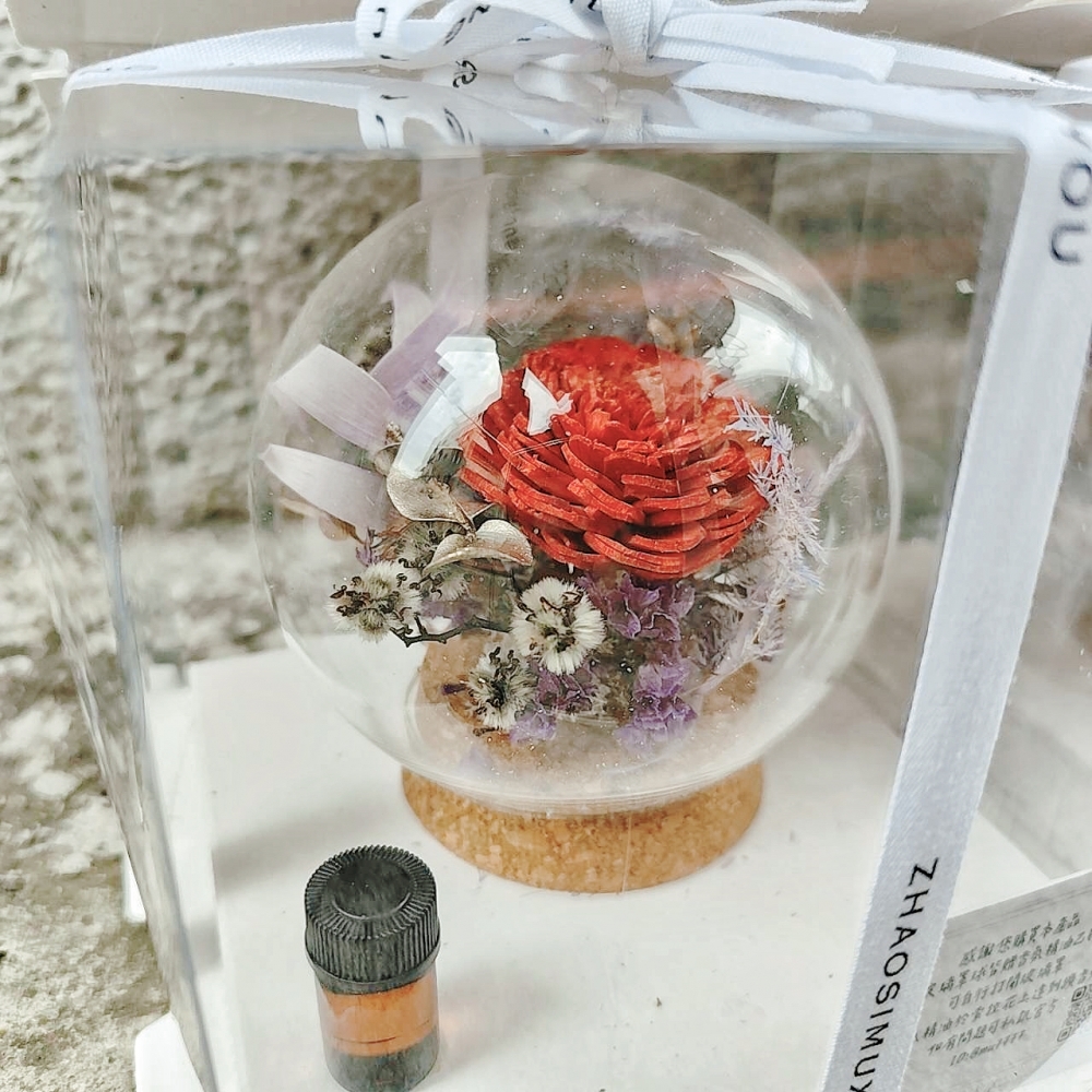新年版紅紅火火、紫氣東來 索拉玻璃球罩