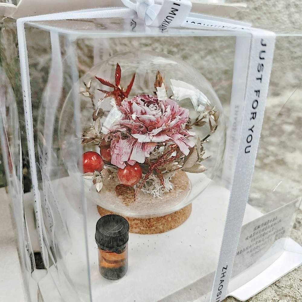 新年版紅紅火火、紫氣東來 索拉玻璃球罩
