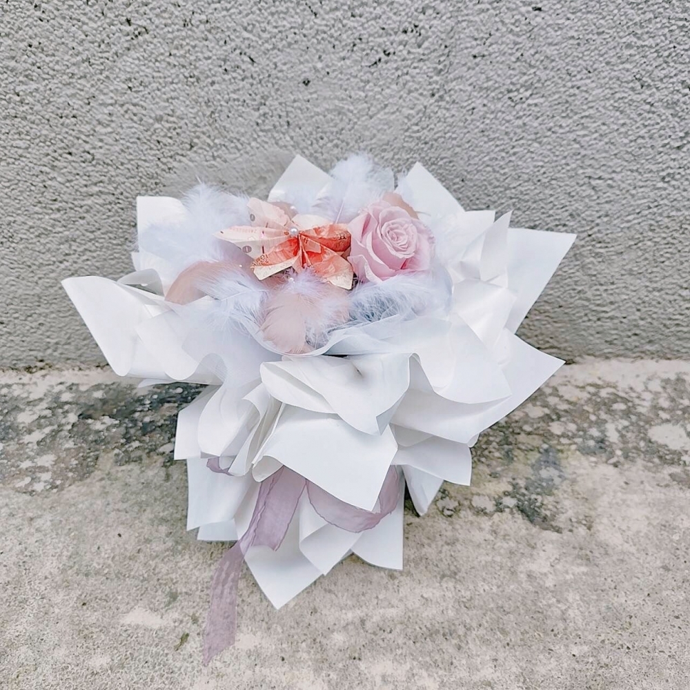 情人芭蕾仙子 有錢花永生花束