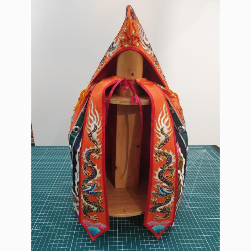 橘底蔥龍袍-1尺2