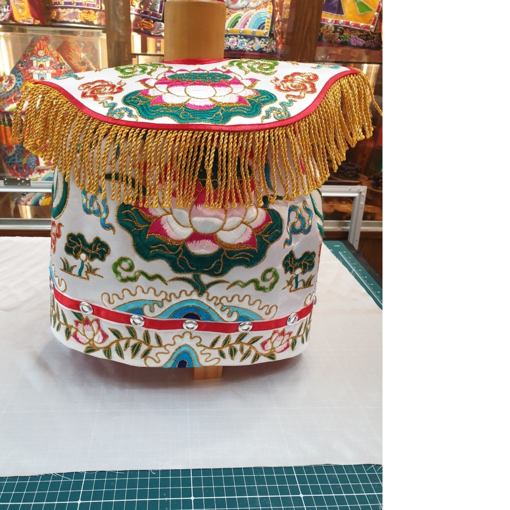 白底蓮花衣-1尺4